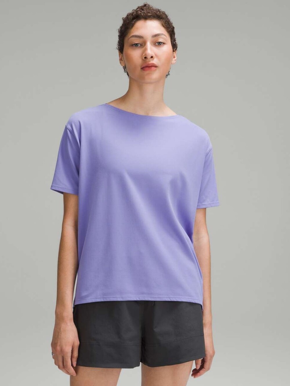 Lululemon Back in Action Short-Sleeve Shirt *Nulu in Dark Lavender